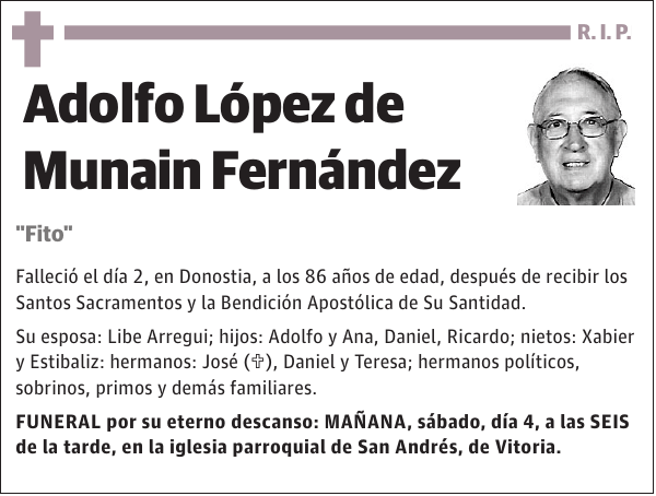 Adolfo López de Munain Fernández