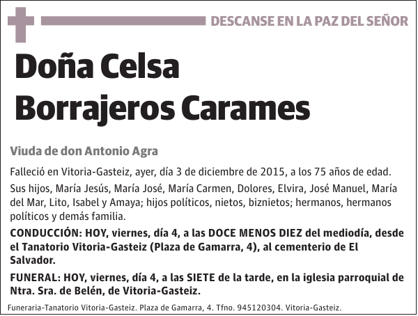 Celsa Borrajeros Carames