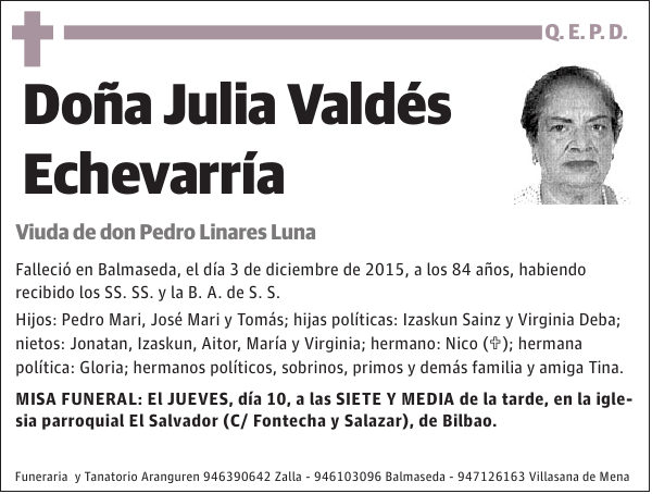 Julia Valdés Echevarría