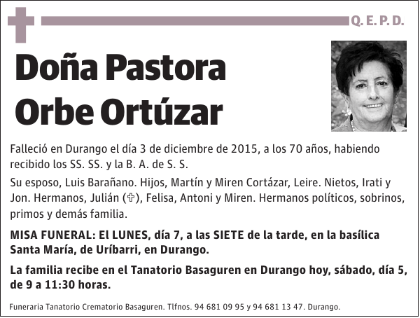 Pastora Orbe Ortúzar