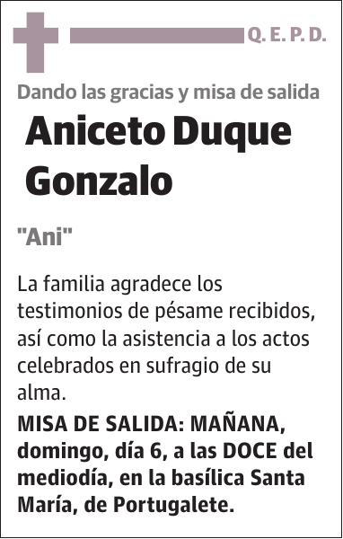 Aniceto Duque Gonzalo