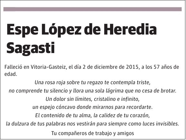 Espe López de Heredia Sagasti