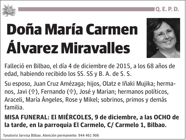 María Carmen Álvarez Miravalles