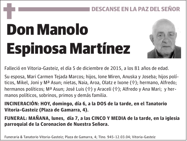 Manolo Espinosa Martínez