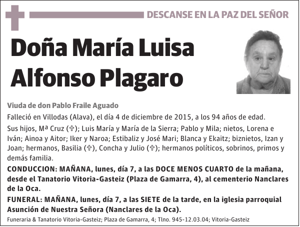 María Luisa Alfonso Plagaro