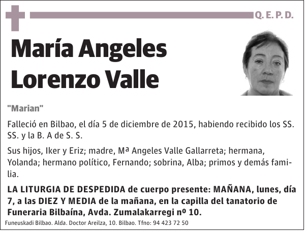 María Angeles Lorenzo Valle 'Marian'