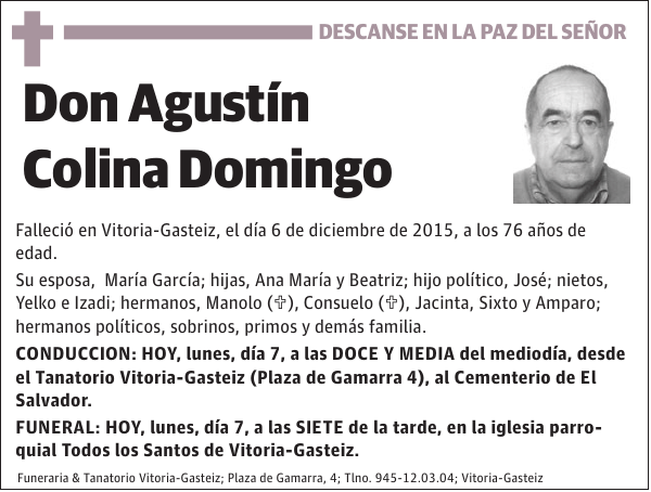 Agustín Colina Domingo