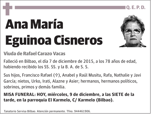 Ana María Eguinoa Cisneros