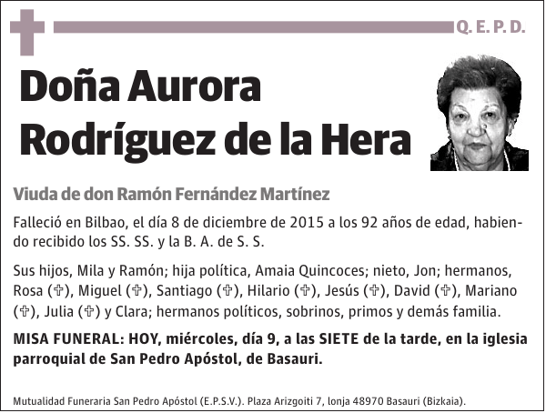 Aurora Rodríguez de la Hera