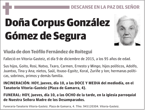 Corpus González Gómez de Segura