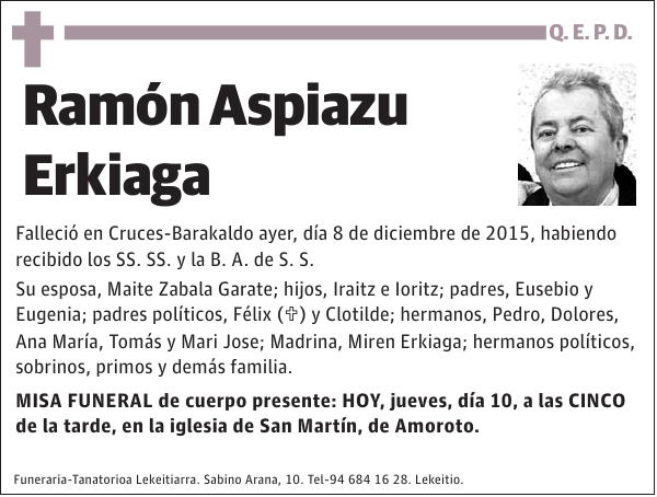 Ramón Aspiazu Erkiaga