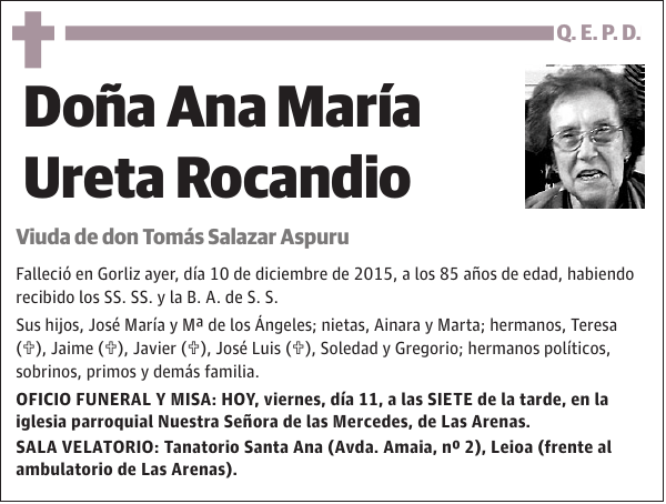 Ana María Ureta Rocandio