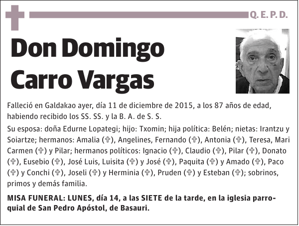 Domingo Carro Vargas