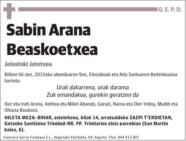 Sabin Arana Beaskoetxea