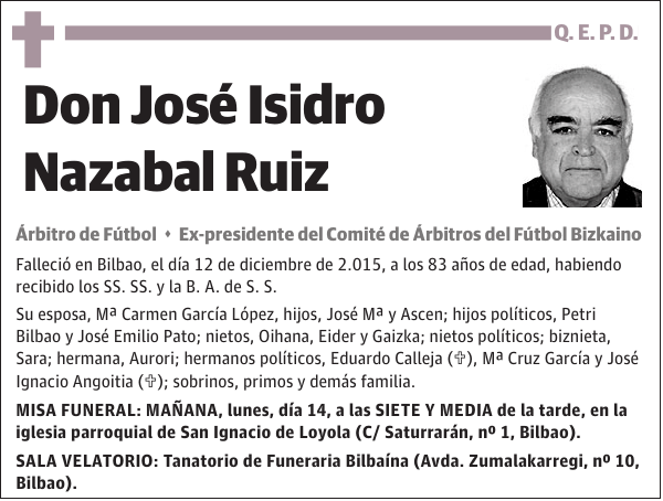 José Isidro Nazabal Ruiz