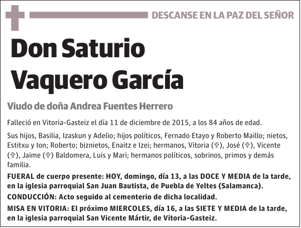 Saturio Vaquero García