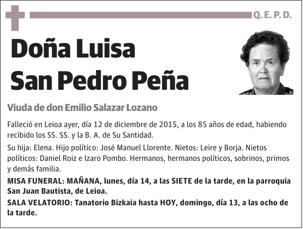 Luisa San Pedro Peña