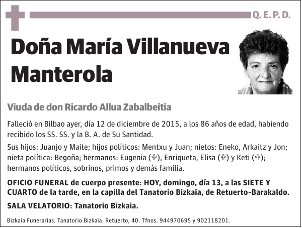 María Villanueva Manterola