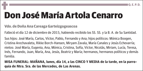 José María Artola Cenarro