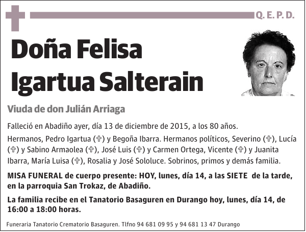 Felisa Igartua Salterain