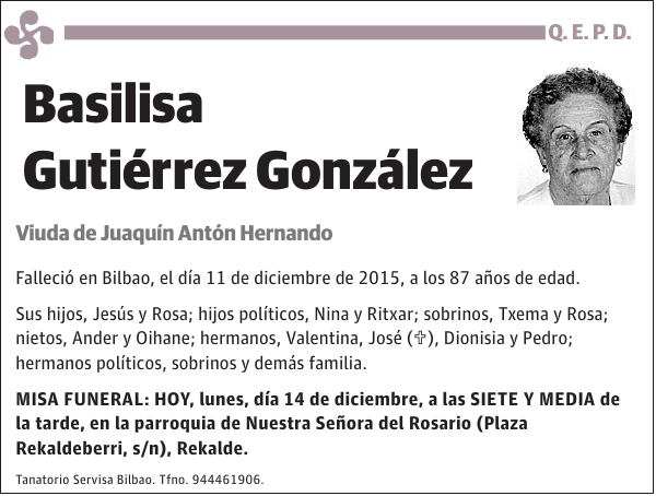 Basilisa Gutiérrez González