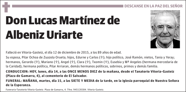 Lucas Martínez de Albeniz Uriarte