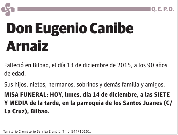 Eugenio Canibe Arnaiz