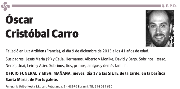 Óscar Cristóbal Carro