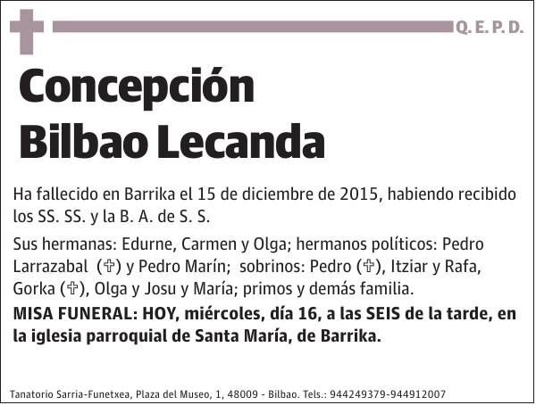 Concepción Bilbao Lecanda