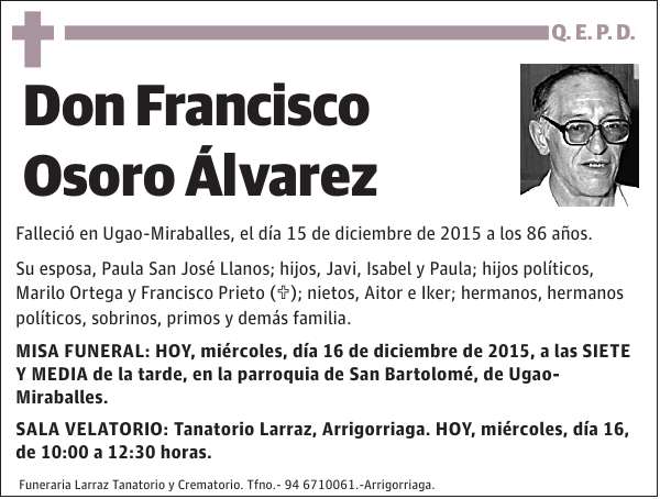 Francisco Osoro Álvarez