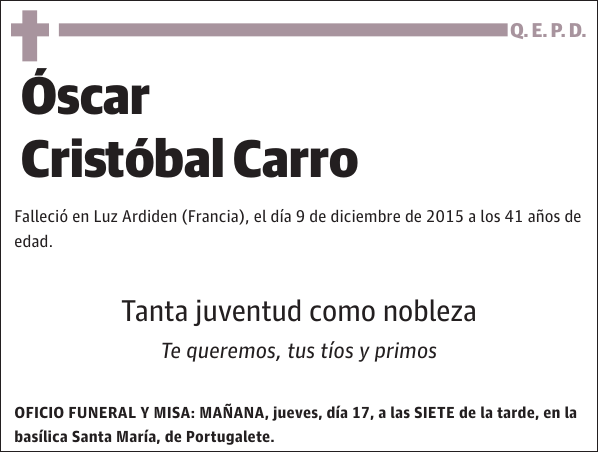 Óscar Cristóbal Carro