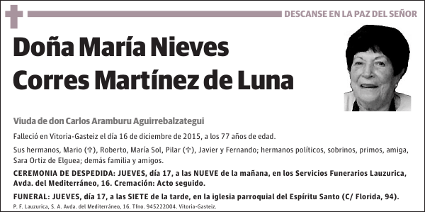 María Nieves Corres Martínez de Luna