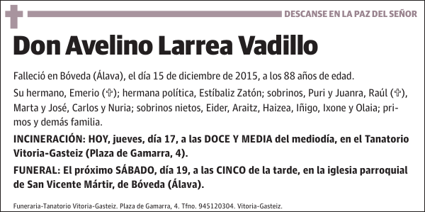 Avelino Larrea Vadillo