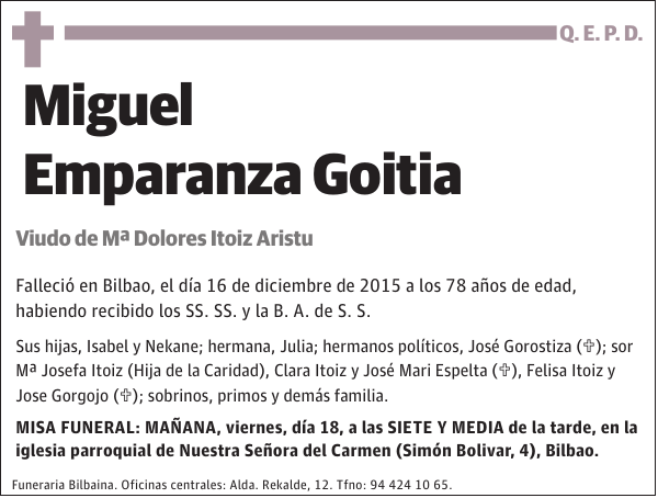 Miguel Emparanza Goitia