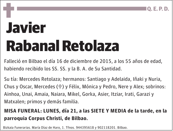 Javier Rabanal Retolaza