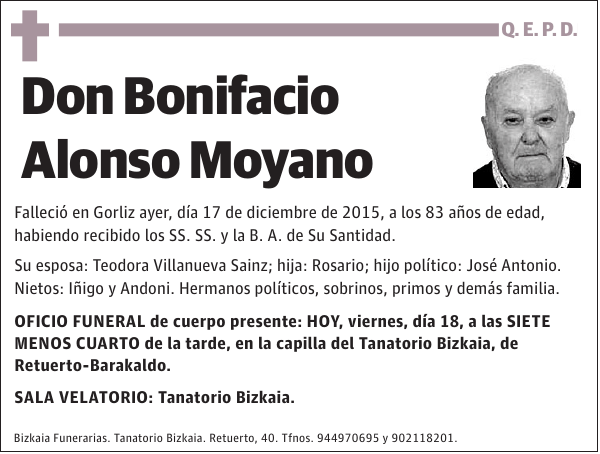 Bonifacio Alonso Moyano