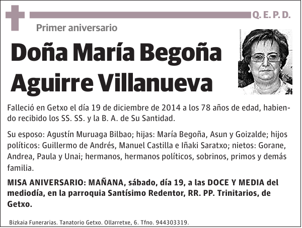 María Begoña Aguirre Villanueva