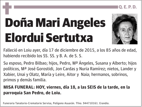 Mari Angeles Elordui Sertutxa