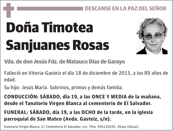 Timotea Sanjuanes Rosas