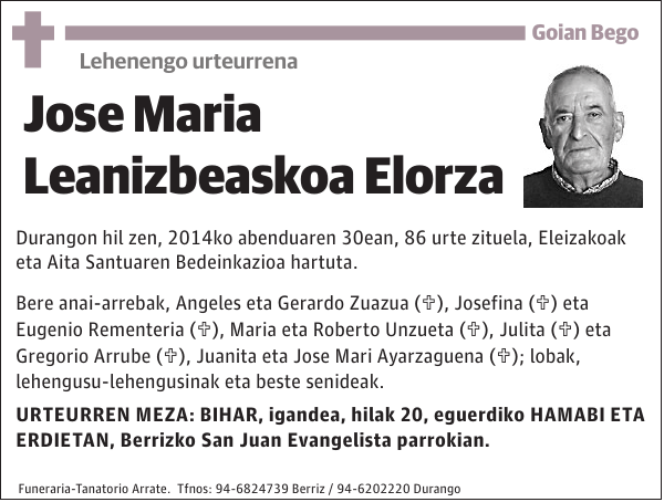 Jose Maria Leanizbeaskoa Elorza