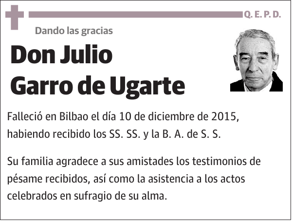 Julio Garro de Ugarte