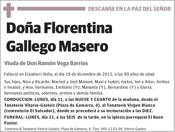 Florentina Gallego Masero