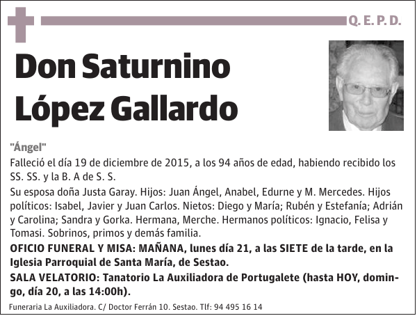 Saturnino LÃ³pez Gallardo