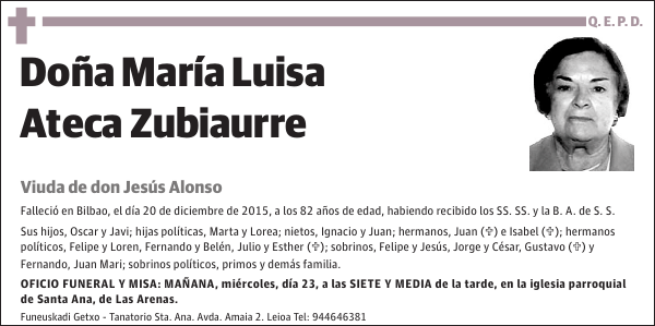 MarÃ­a Luisa Ateca Zubiaurre