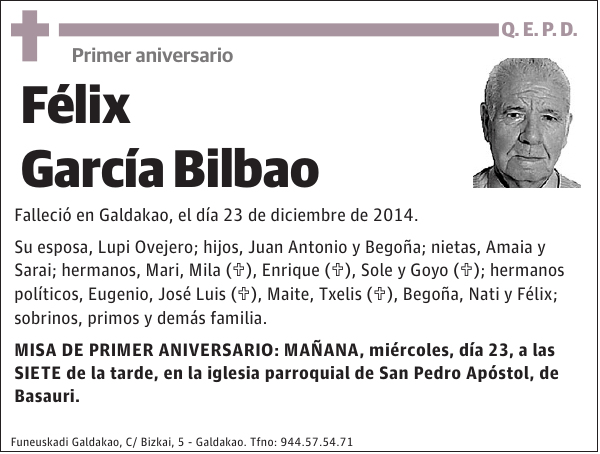 FÃ©lix GarcÃ­a Bilbao