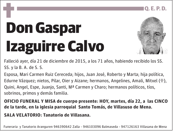 Gaspar Izaguirre Calvo