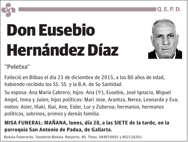 Eusebio HernÃ¡ndez DÃ­az