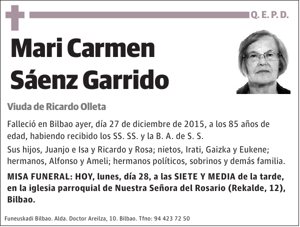 Mari Carmen SÃ¡enz Garrido