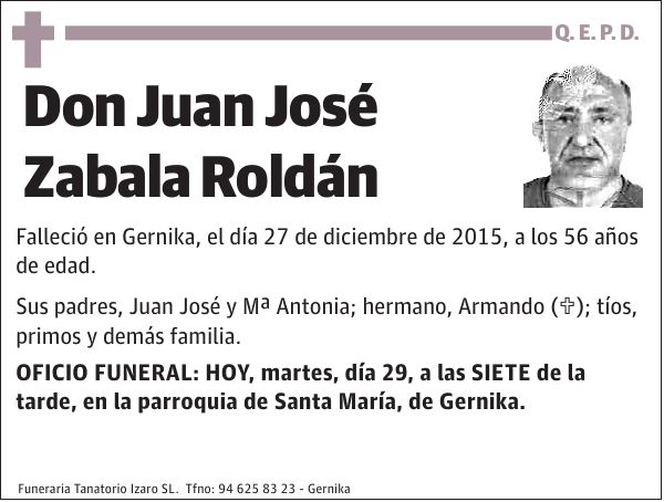 Juan JosÃƒÂ© Zabala RoldÃƒÂ¡n