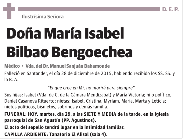 MarÃ­a Isabel Bilbao Bengoechea